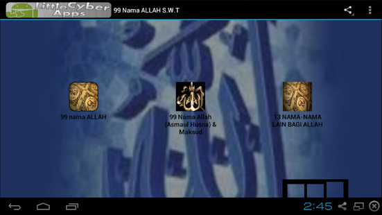 How to mod 99 Nama ALLAH(Asma Ul Husna) 1.0 apk for bluestacks