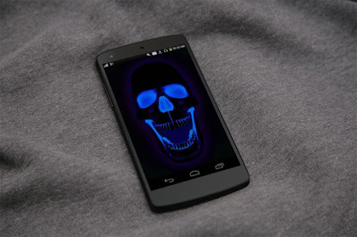 【免費個人化App】Neon Skull HD Live Wallpaper-APP點子