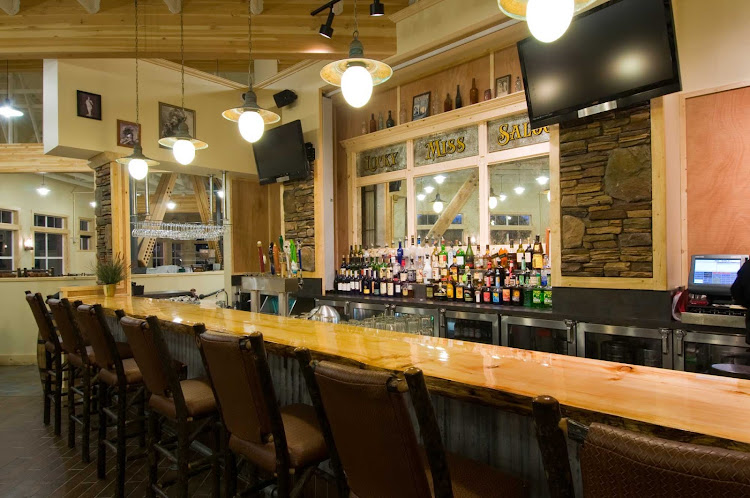 Belly up to the bar at the Lucky Miss Saloon, Denali National Park, Alaska.