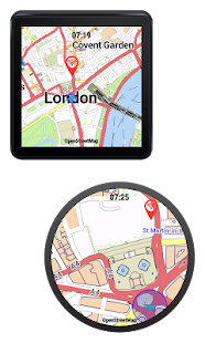 OSM City Maps for Android Wear Screenshots 2