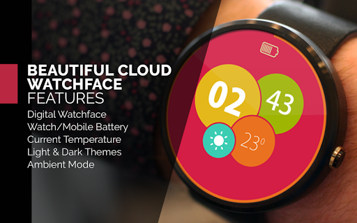 Beautiful Cloud WatchFace Free