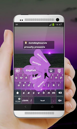 紫戀 GO Keyboard Theme
