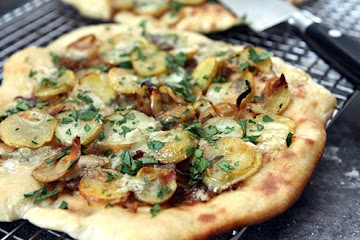 Potato and Blue Cheese Pizza