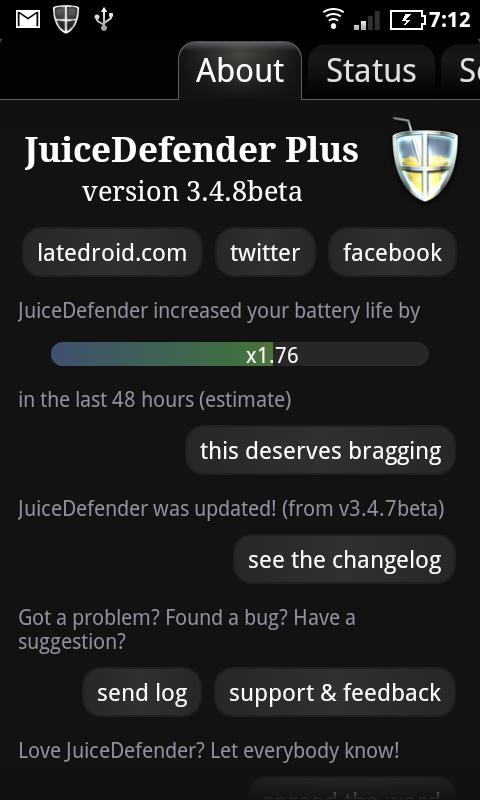 JuiceDefender Plus Screen 2