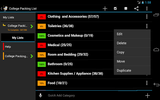 College Packing Checklist FREE