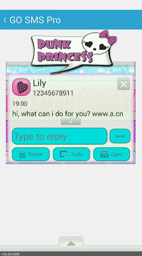 【免費個人化App】PunkPrincess3/GO SMS THEME-APP點子