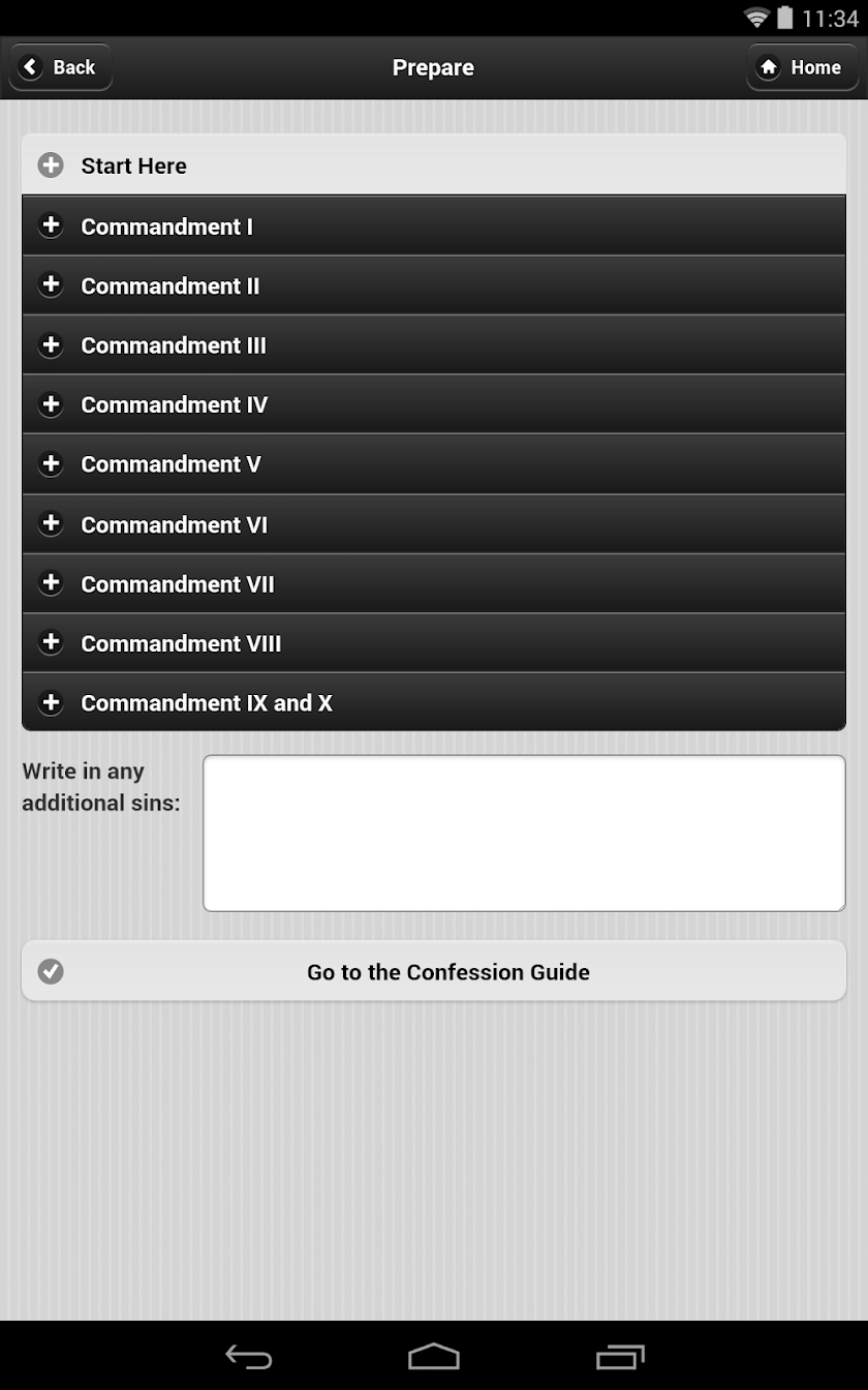 Confession App: Catholic Screen 3