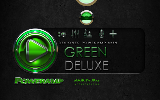 【免費生活App】Poweramp skin Green Deluxe-APP點子