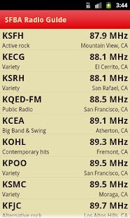 SFBA Radio Guide