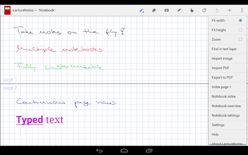 LectureNotes Screenshot