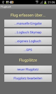 Flugbuch Screenshots 1