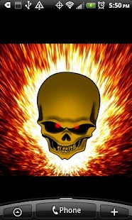 Free Download Flaming Skull Live Wallpaper APK for Android