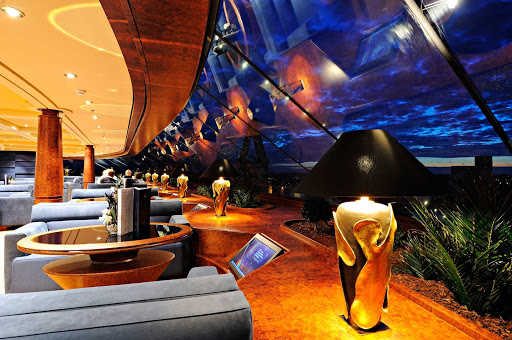 MSC Yacht Club guests sailing on MSC Splendida receive a number of extras, such as access to the private Top Sail Lounge.