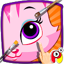 Pet eye makeup salon – Kids mobile app icon