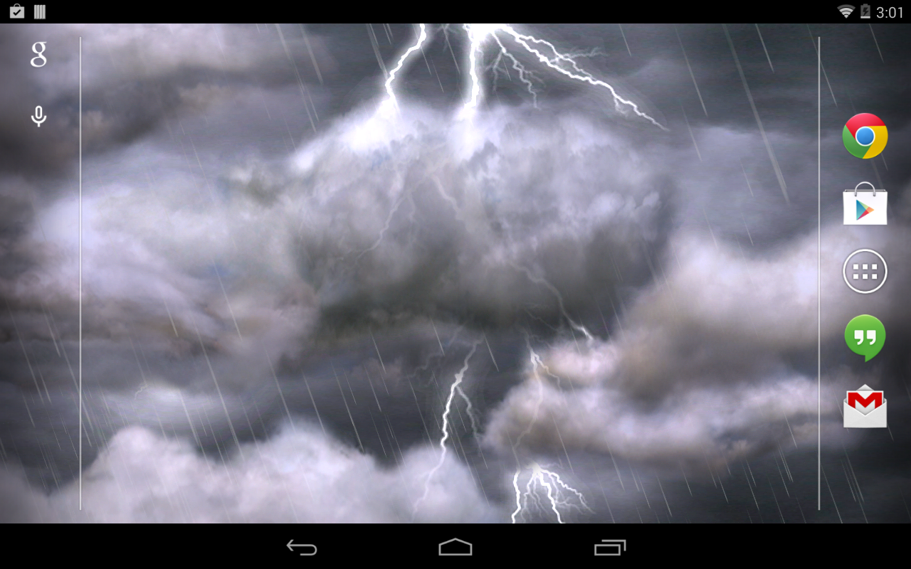 Android application Thunderstorm Free Wallpaper screenshort
