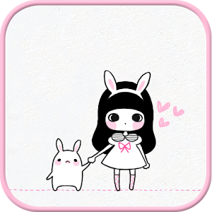Bongja white go launcher theme.apk 1.3