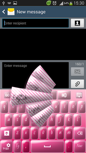 GO Keyboard Candy Pink