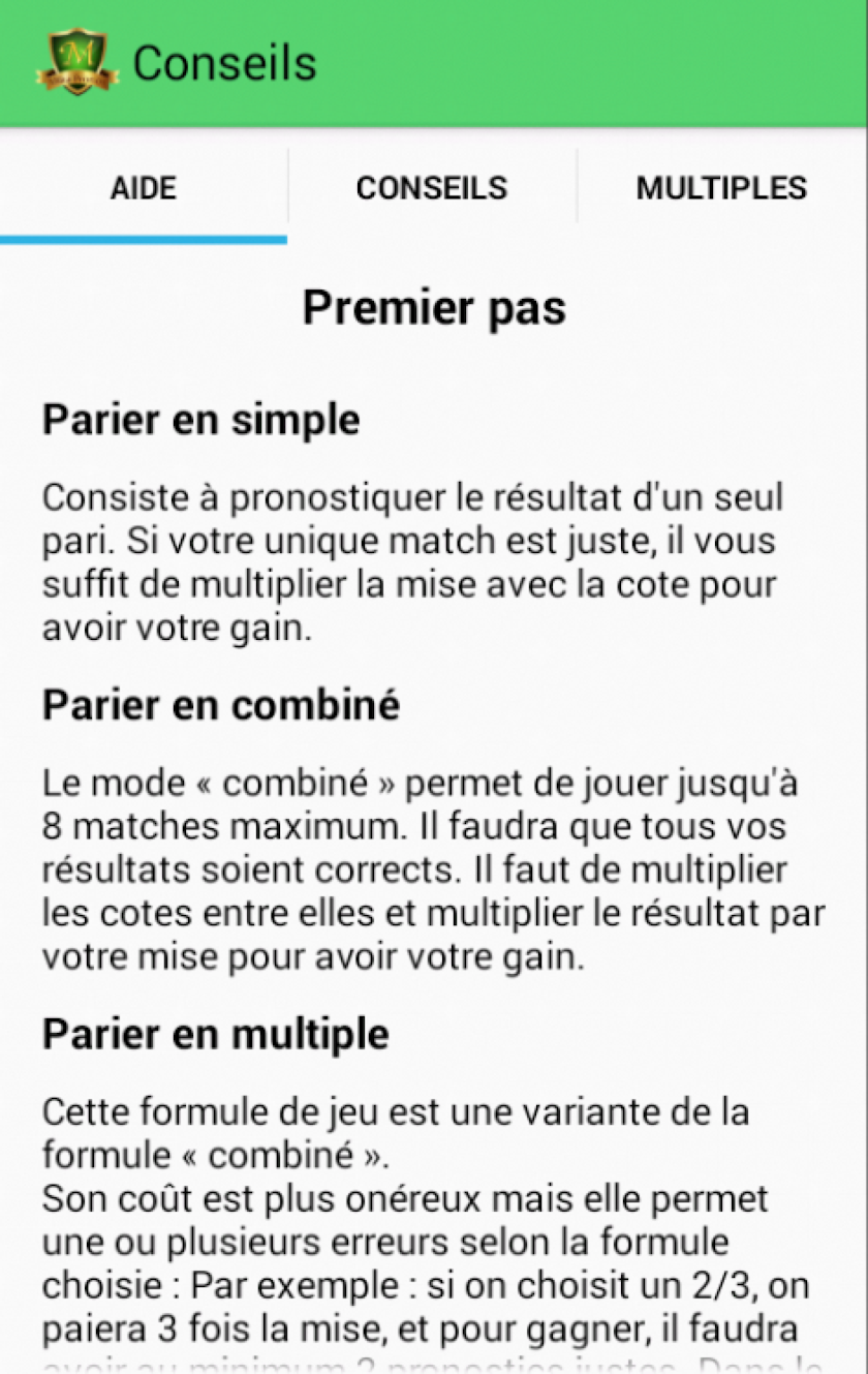 Mika Pronos - Pronostiques Screen 3