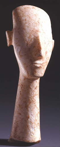 Head of a figurine (Plastiras type)