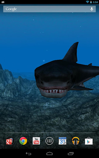 鯊魚攻擊的3D動態壁紙