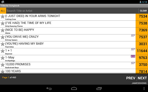 Videoke Songbook