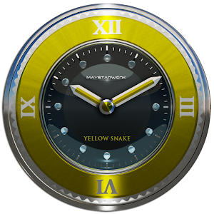 yellow snake clock widget logo