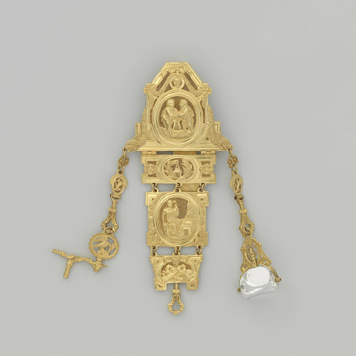 Chatelaine with cachet and watch key, Firma Marchand Fils, 1781