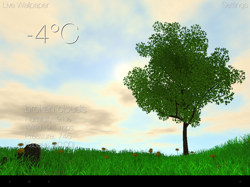 Nature Live Weather 3D PRO Screen 3
