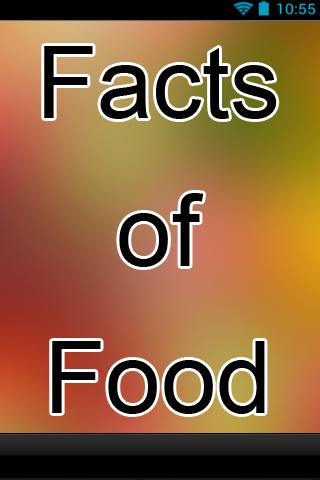 Facts of Food