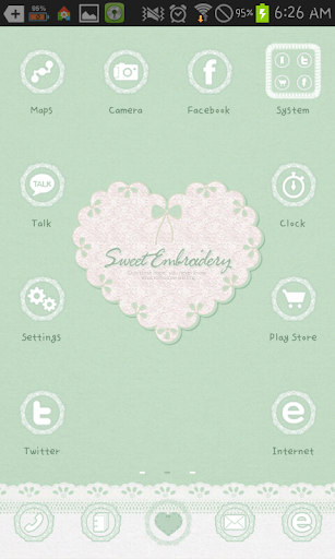 Emboridery2 go launcher theme