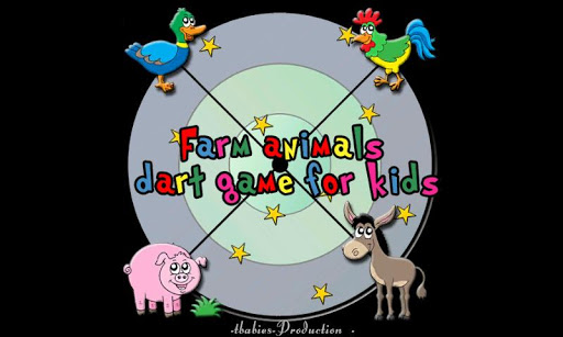 farm animals and darts for kid