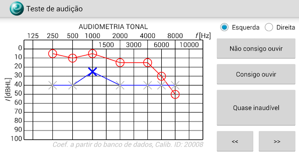  Teste de audição: miniatura da captura de tela  