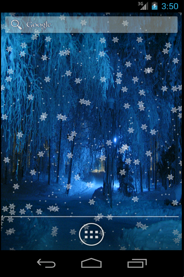  Χιόνι πτωση Ζωντανή Ταπετσαρία - στιγμιότυπο οθόνης 