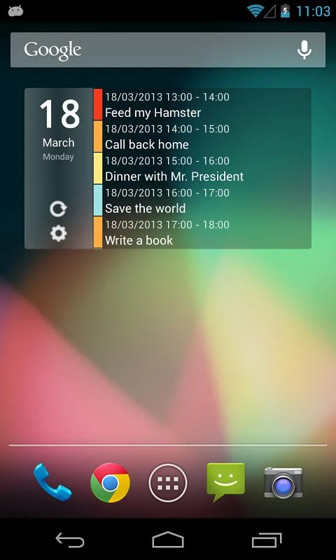 Clean Calendar Widget