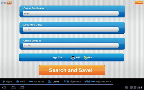 BookMe Travel Search Tablet Screenshots 2
