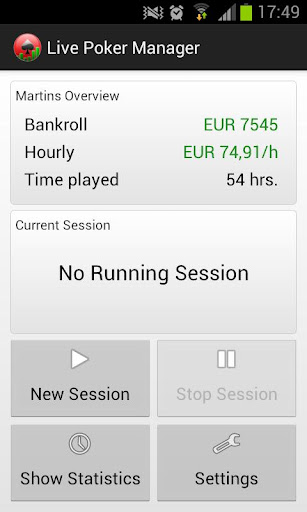 Live Poker Manager - Free