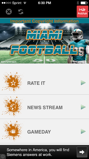 【免費運動App】Miami Football STREAM-APP點子