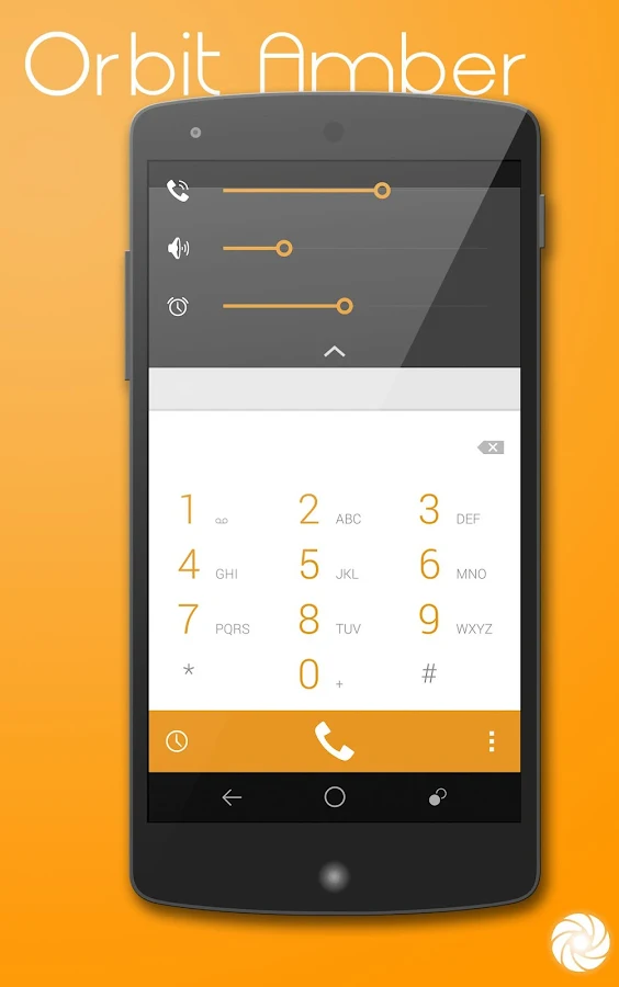 Orbit Amber Theme - CM11/PA - screenshot