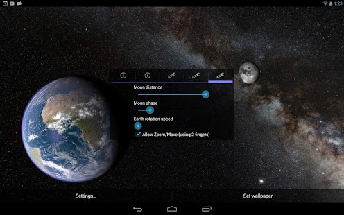 download Earth & Moon in HD Gyro 3D PRO free