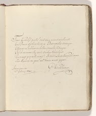 Gedicht op het zwaard waarmee Johan van Oldenbarnevelt in 1619 zou zijn onthoofd