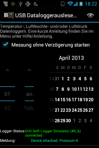 USB Dataloggerreader test