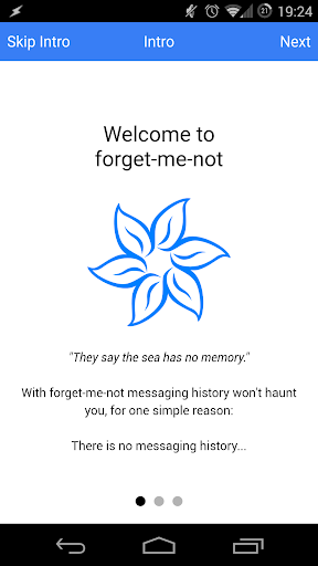 forget-me-not messenger