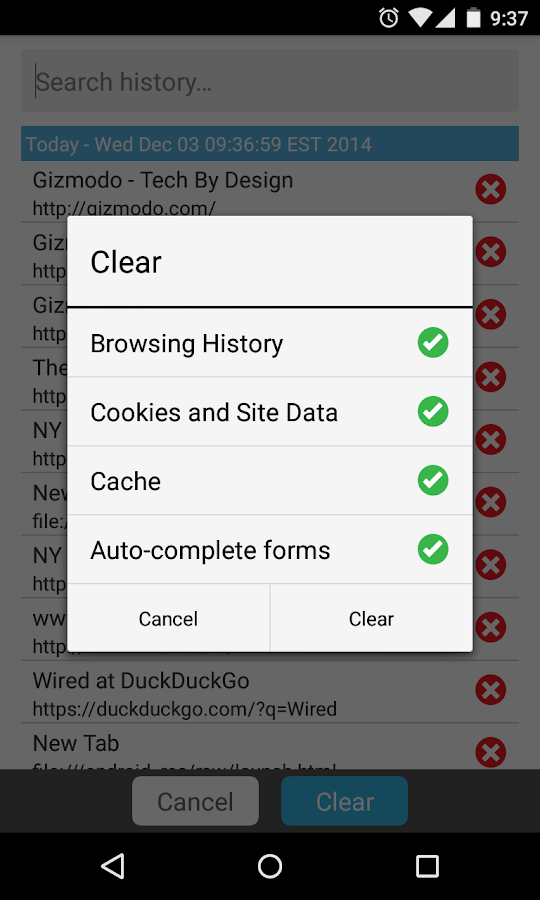 Ghostery Privacy Browser - screenshot