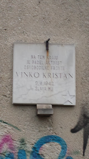 Vinko Kristan Plaque