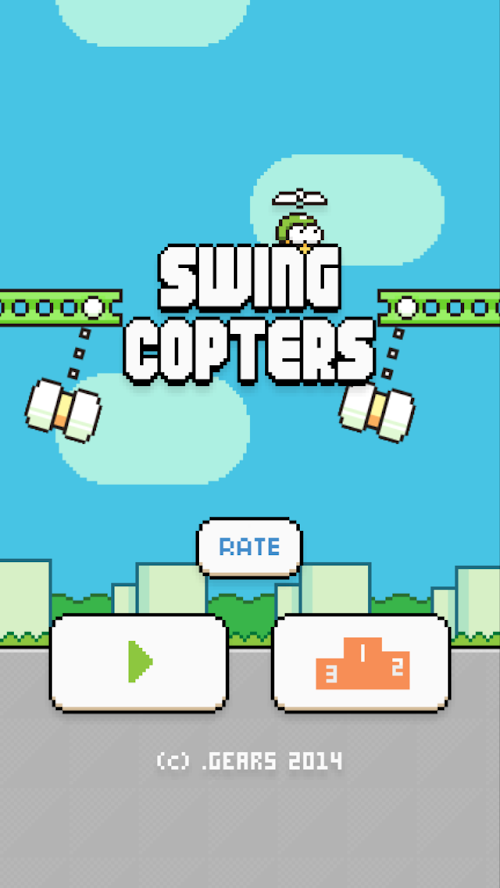 Android application Swing Copters screenshort