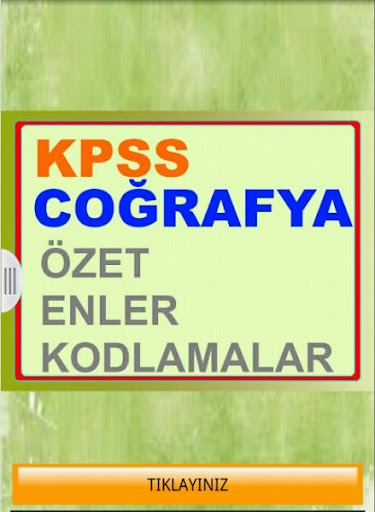 KPSS Coğrafya Özet Enler Kod