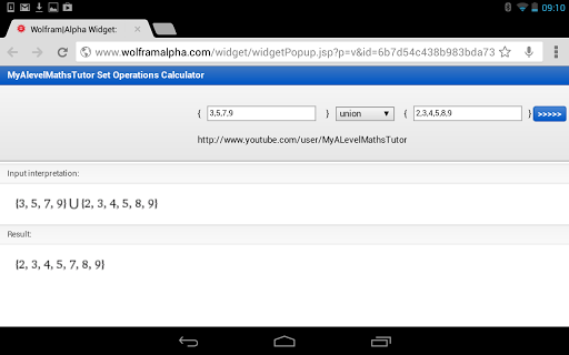 Set Operations Calculator