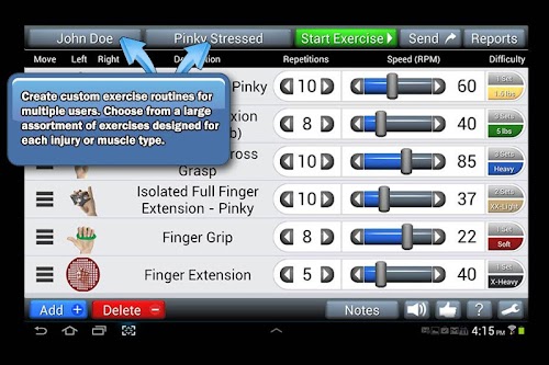 Android application PT and OT Helper: Fingers Hand screenshort