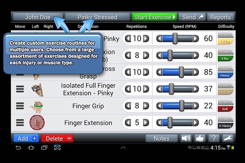 PT and OT Helper: Fingers Hand Screen 1