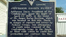 Jefferson Davis' Flight Plaque